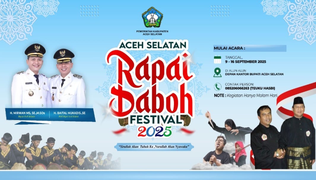 Tunjukan Nyali!! Setelah Senyap, Pemkab Aceh Selatan Persembahkan Festival Rapai Debus 2025