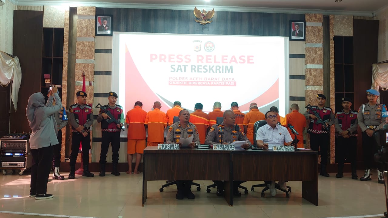 Sat Reskrim Abdya Beberkan Pengungkapan 8 Kasus, Ada Kasus Pencabulan Anak Dibawah Umur