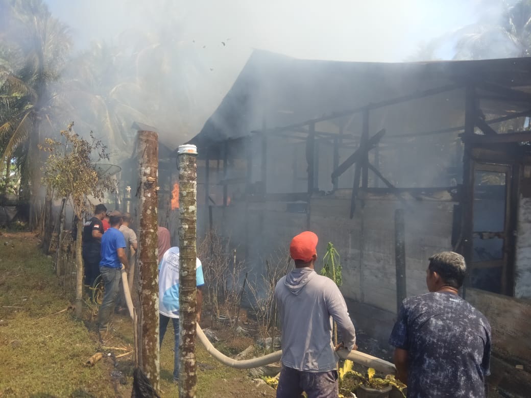 Rumah Saiful di Kuala Batee Abdya Terbakar, Dua Unit Motor Ikut Hangus