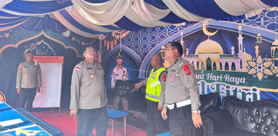 Kapolres Nagan Raya Cek Kesiapan Pos Pengamanan Operasi Ketupat Seulawah 2026
