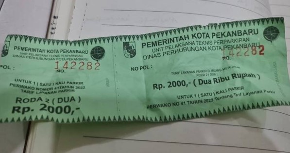 Berpotensi Penyelewengan, Pengelolaan Karcis Retribusi Dishub Abdya tidak Tertib tidak ada Nomor Seri