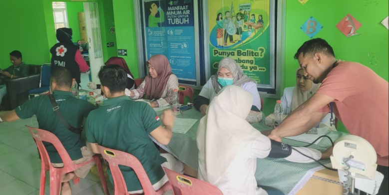 Atasi Kesulitan Transfusi Darah Warga, PT PLB Aceh Singkil gelar Donor, Terkumpul 60 Kantong