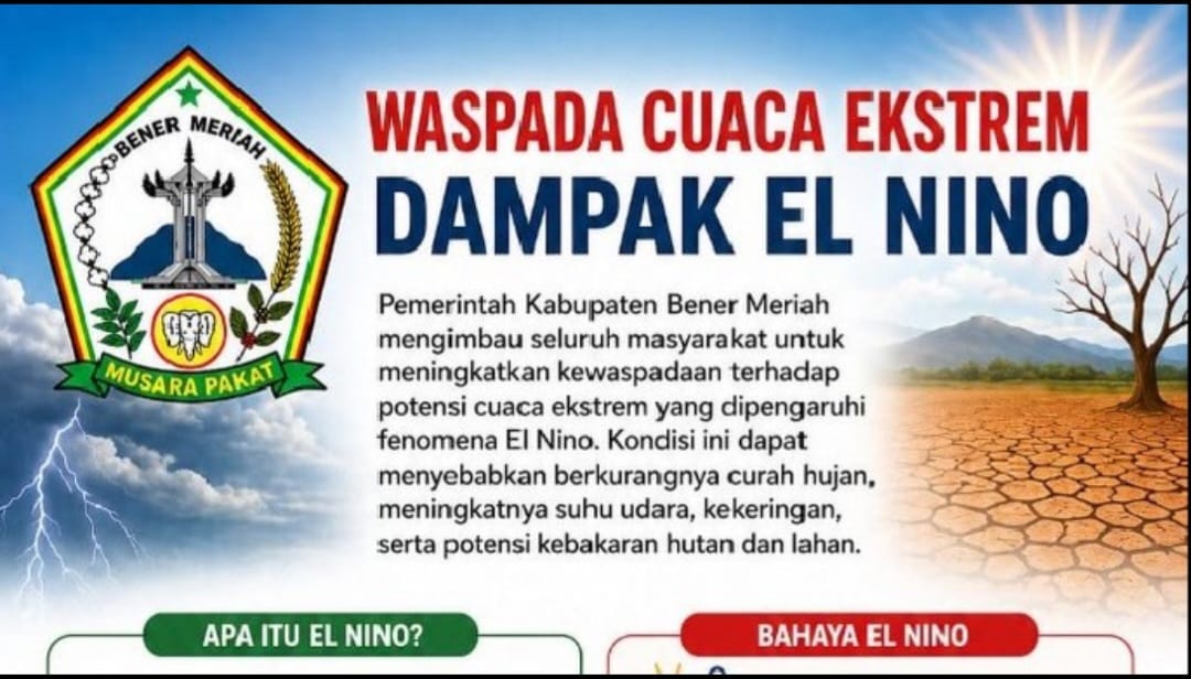 Warga Bener Meriah diminta waspada hadapi cuaca Extrim dan dampak El Nino