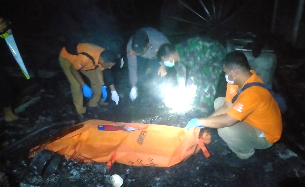 Menyedihkan, Rumah Terbakar Merenggut Korban Jiwa Seorang Lansia di Aceh Tenggara