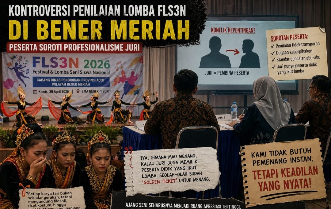 Peserta Sorot Profesional Penilaian Juri, hasil lomba FLS3N 2026 di Bener Meriah menuai kontroversi