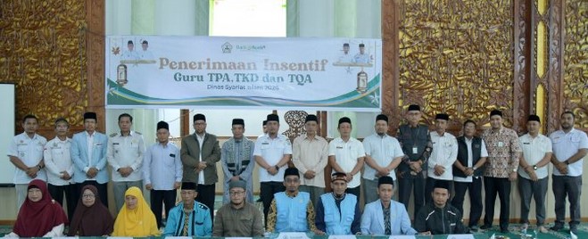 Bener Meriah salurkan Honorarium Guru TPA Triwulan 1 Tahun 2026, 482 Ustad dan Ustadzah tersenyum