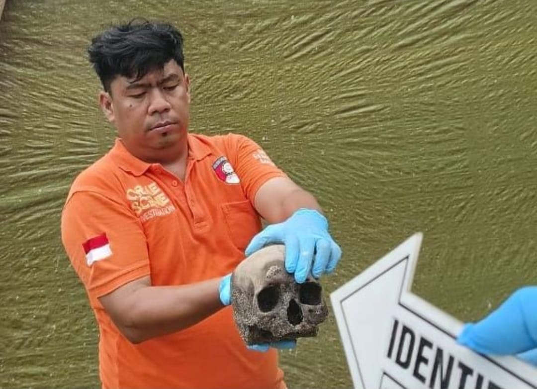 Gempar, Tengkorak Ditemukan di Puskesmas Bukit Gadeng, Tim Inafis Polres Aceh Selatan Olah TKP