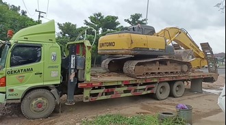 Tronton bawa Excavator Medan-Aceh tiap hari lewat, dimanakah lumbung aktivitasnya?