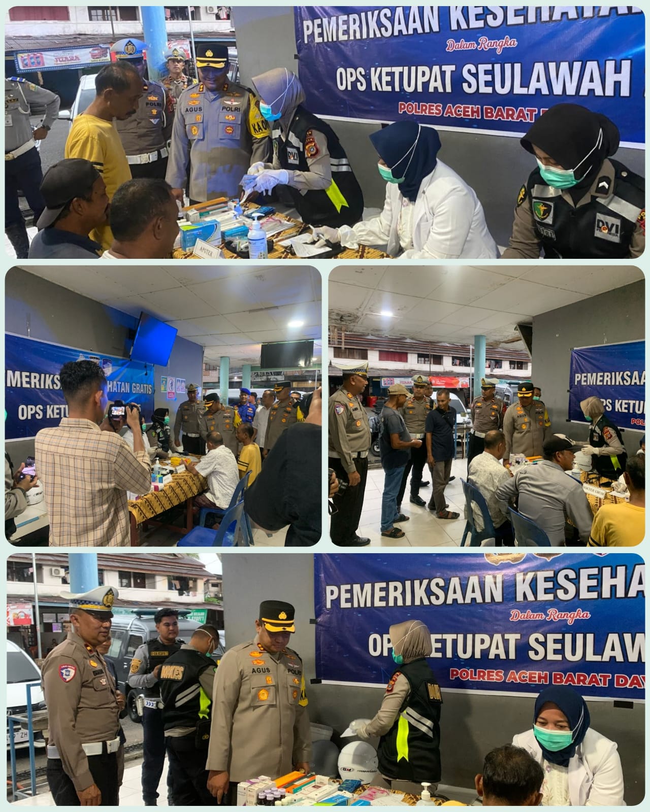 Utamakan Keselamatan, Polres Abdya Cek Kesehatan Gratis Sopir dan Pemudik