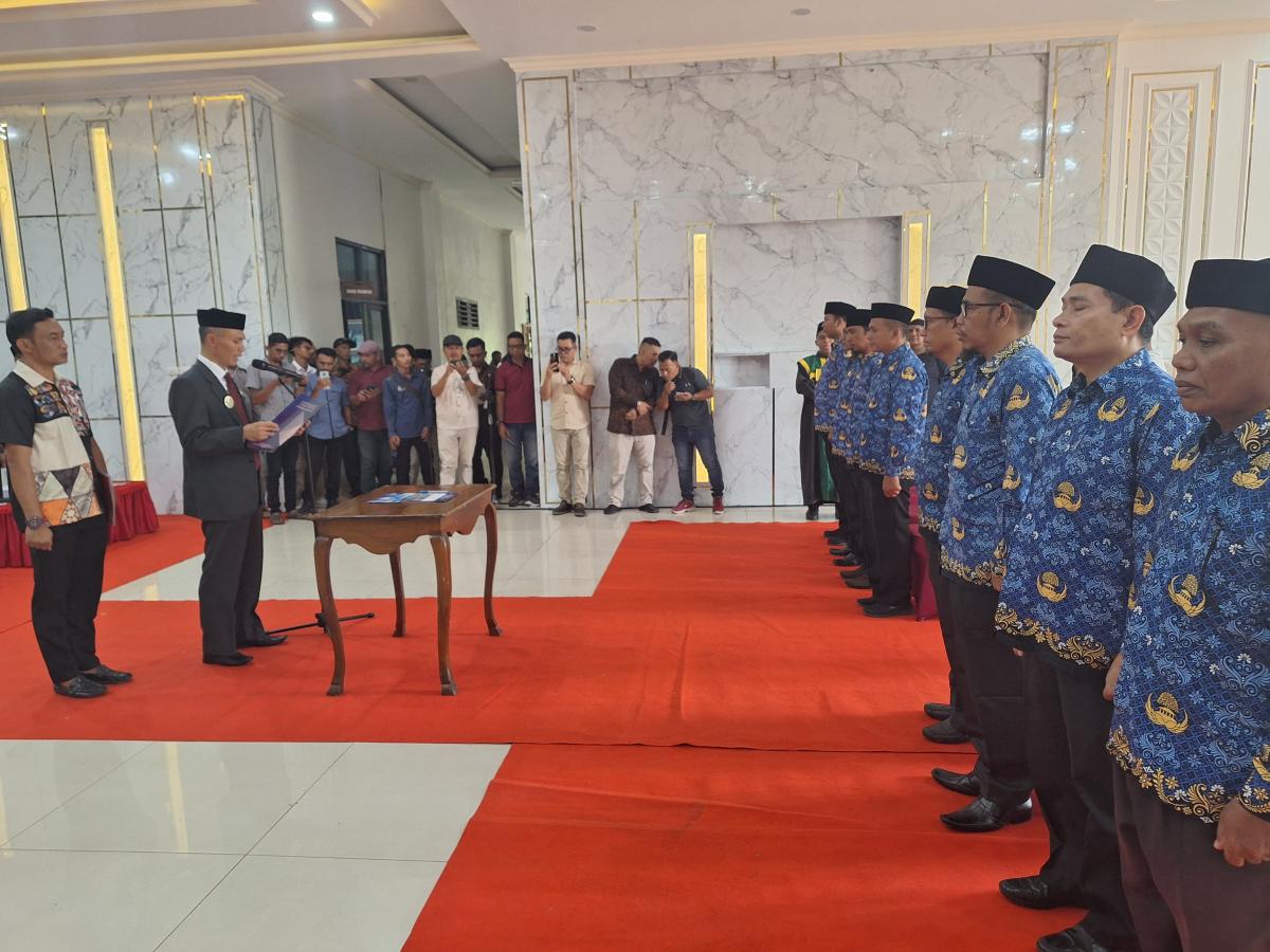 Wabup Abdya Lantik Pejabat Eselon lll