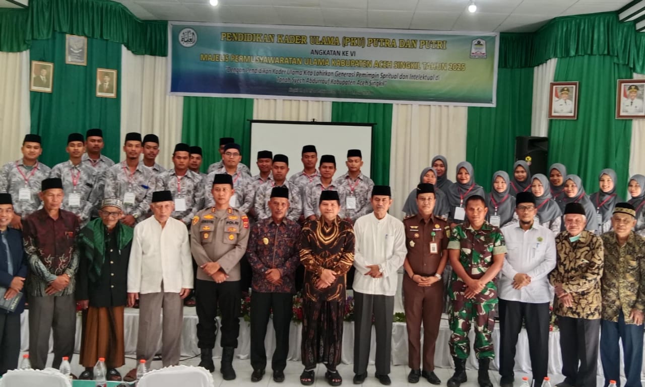 MPU Aceh Singkil Latih 26 Kader Ulama Muda
