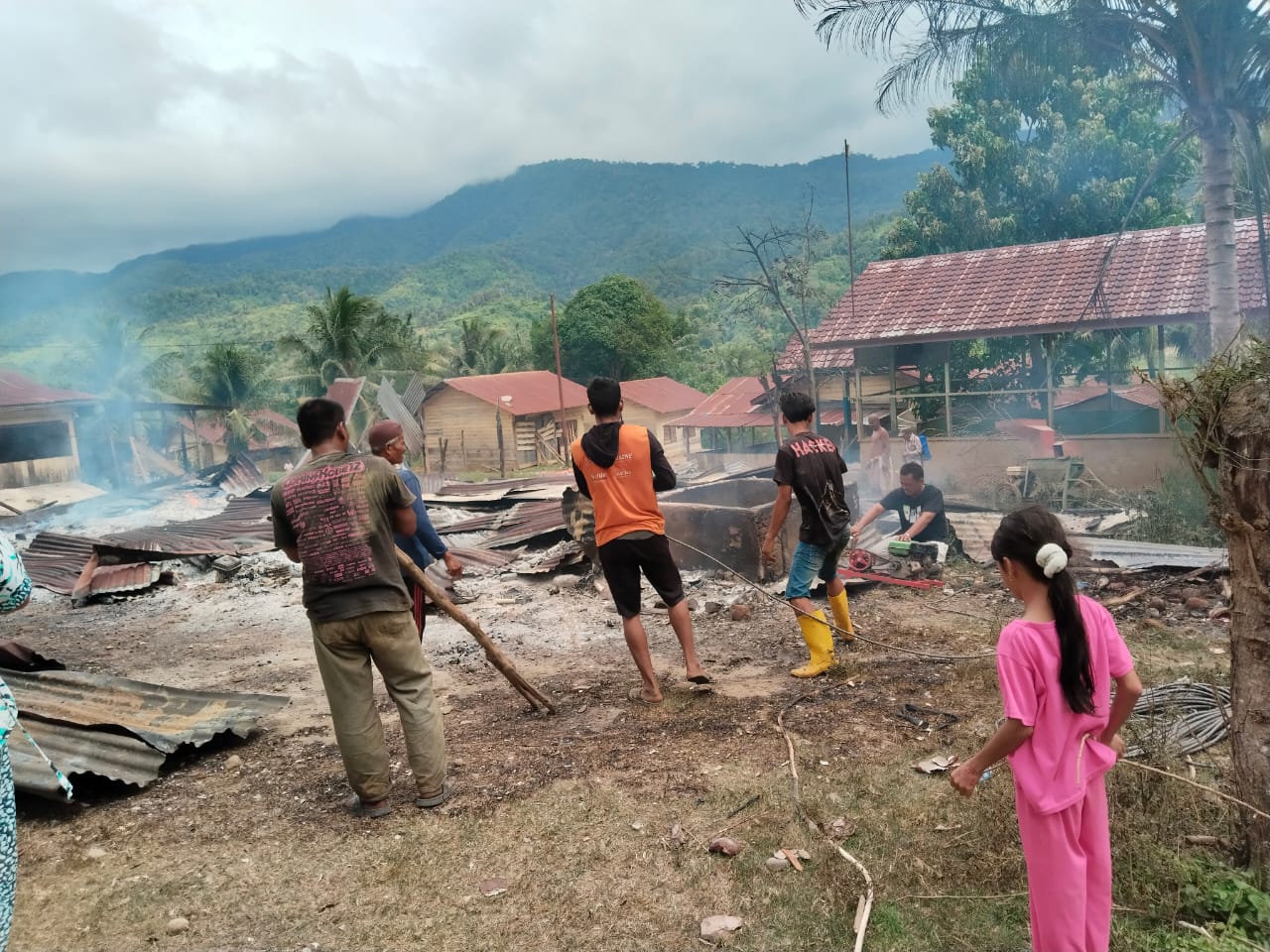 Mobil Damkar Terbatas, Satu Unit Rumah Warga di Aceh Tenggara Tidak Terselamatkan Hingga Rata dengan Tanah