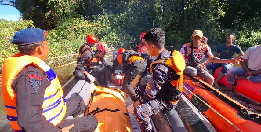 Dua hari dikerahkan pencarian di Sungai Bakongan, Jasad Syarkani ditemukan meninggal dunia