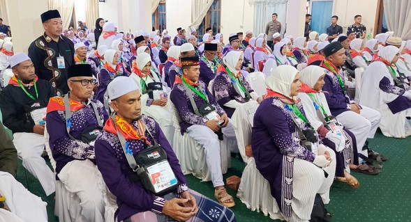 2 JCH 2026 Bener Meriah Wafat, pelepasan 273 jamaah di Masjid Agung Babussalam, meningkat 94 orang dari 2025