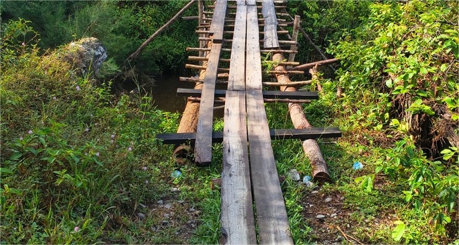 Diperbaiki secara Swadaya, Kondisi Ruas Jalan Bulohseuma Aceh Selatan Rute Kuala Baru Singkil, Menyedihkan