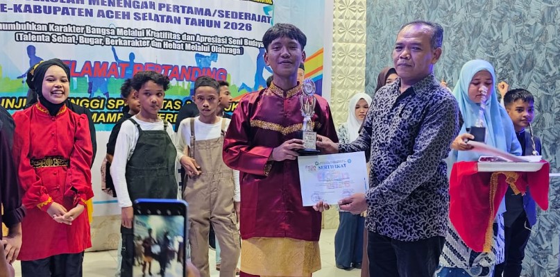 206 Pelajar SMP se Aceh Selatan Berlaga Dikompetisi FLS3N dan O2SN, Ini peraih Juara selengkapnya