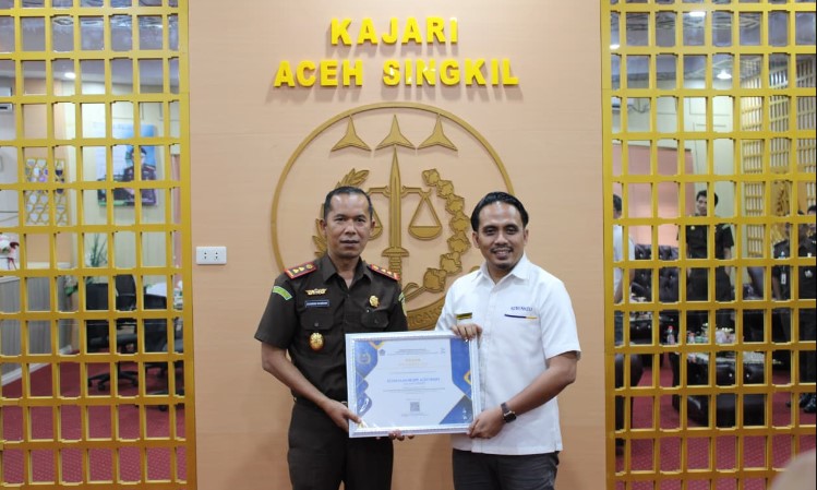 Kejari Aceh Singkil Raih Peringkat I Penilaian IKPA dari KPPN Tapaktuan   Triwulan II 2026