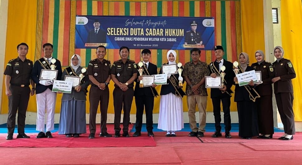 4 Sekolah di Sabang Bersaing Ketat di Ajang Seleksi Duta Pelajar Sadar Hukum Kejari dan Kacabdin
