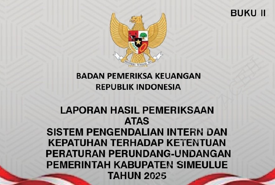 BPK Bongkar Kesalahan Penganggaran Belanja Modal 12 Paket Dinas PUPR Simeulue Rp.12 M