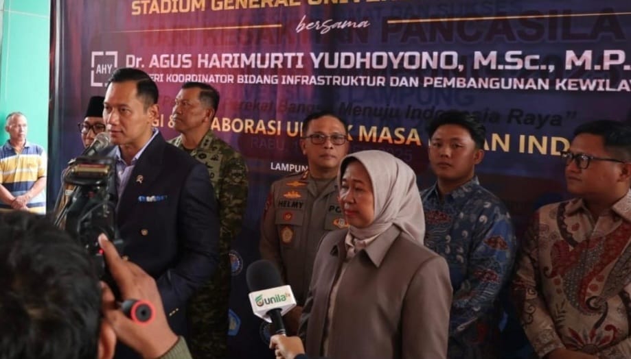 Mendampingi Menko AHY, Kapolda Lampung Tegaskan Komitmen Kawal Pembangunan