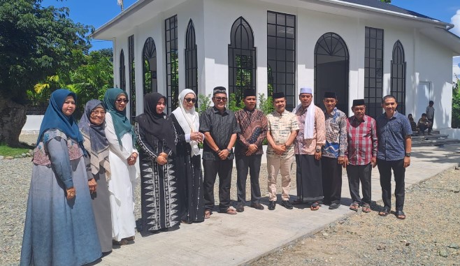 Tadah Doa di Tanah Suci, Ujang Kasim Sukses bangun Mushola di Samadua, Wabup Aceh Selatan meresmikan