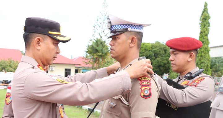 Menyala!! 40 Personel Polres Aceh Singkil Naik Pangkat, Cenderamata Hari Bhayangkara