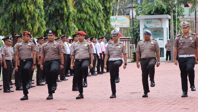 Langkah Pengabdian Presisi, 48 Personel Polres Aceh Selatan Naik Pangkat satu tingkat