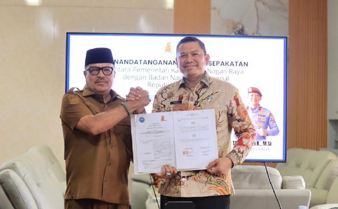 Nagan Raya Siapkan lahan 2 Ha bangun gedung BNNK: Kepala BNN Aceh dan Bupati Teken Nota Kesepakatan Pemberantasan Narkoba