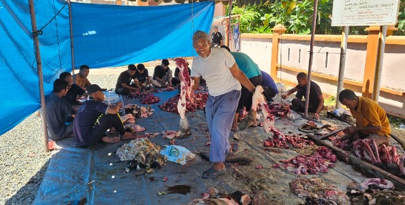 Kesadaran berkurban Meningkat, Warga Air Berudang Tapaktuan Sembelih 23 ekor hewan