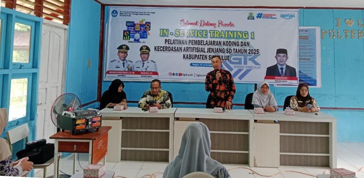 BGTK Aceh Bekali Guru SD Simeulue Koding dan Kecerdasan Artifisial, Pola IN-ON-IN