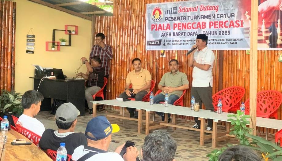 Usman IA Buka Turnamen Catur Pengcab Percasi Abdya