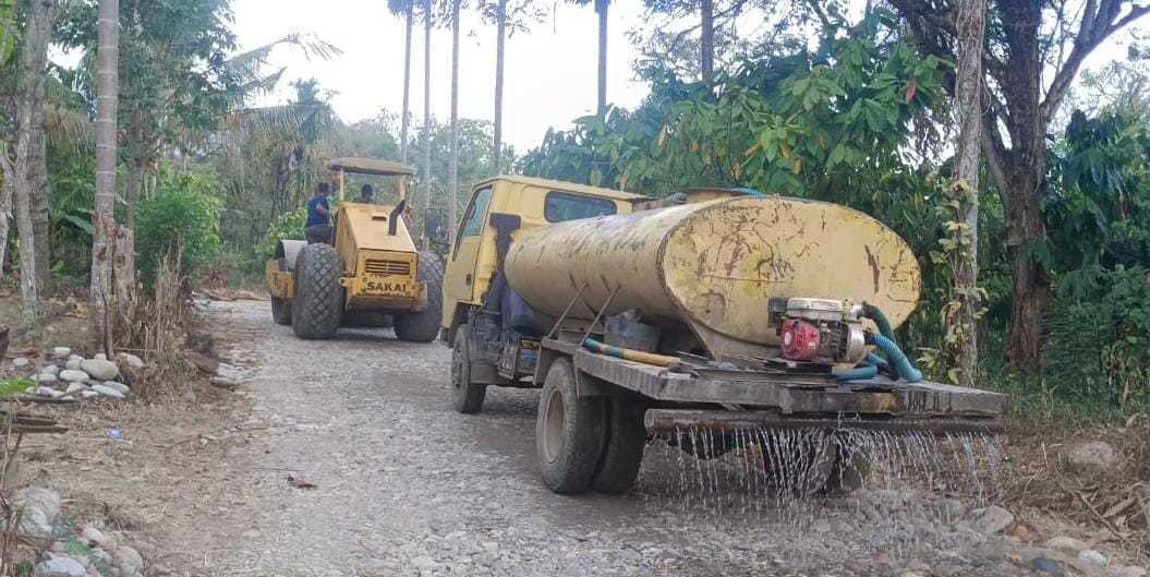 Optimalkan Pengerasan Jalan, Progres Kegiatan TMMD Aceh Tenggara Capai 70 persen