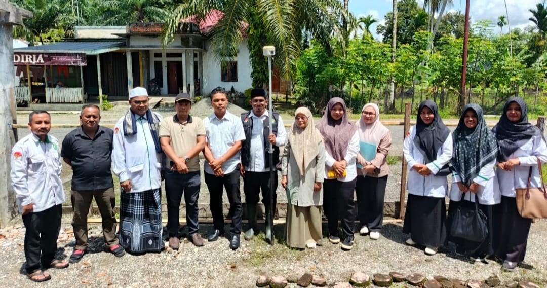 Pastikan Tanah Wakaf aman, Kemenag Nagan Raya Gerak Cepat Laksanakan Pengukuran buat Sertifikat