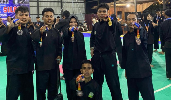 Bupati Oyon Kagum, Atlet Aceh Singkil Boyong 5 Medali Cabang Pencak Silat di Pra-PORA 2026 Simeulue