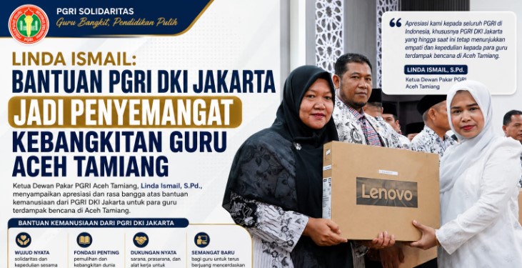 PGRI DKI Jakarta Bantu Guru Aceh Tamiang, Spirit Kebangkitan Pendidikan Pasca dihantam Bencana