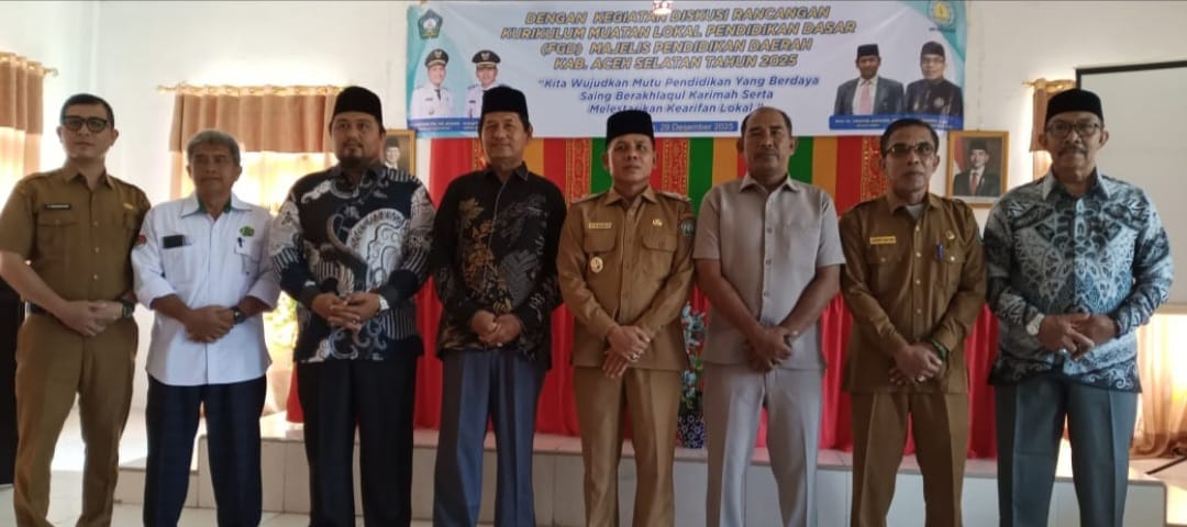 Plt Bupati Aceh Selatan: Ogah buat Perbup, Lebih Kuat Qanun Menjadi Payung Hukum Kurikulum Muatan Lokal