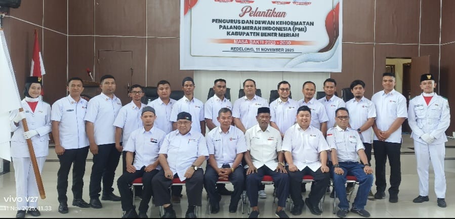 Pengurus PMI Bener Meriah Resmi Dilantik, Fokus Kembangkan Relawan dan Donor Darah