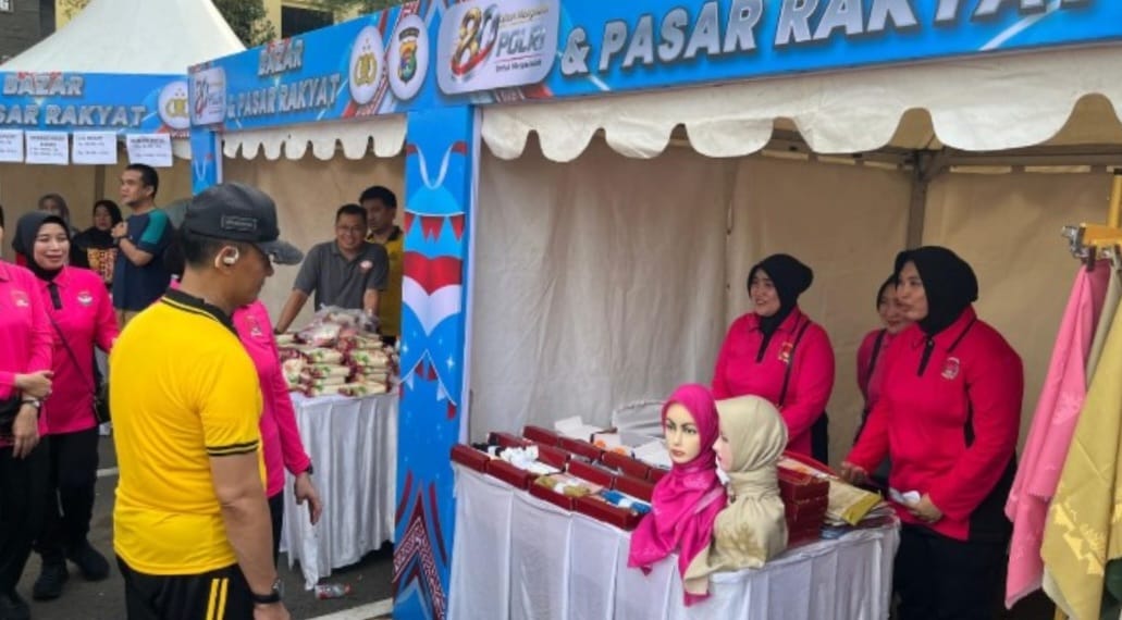 Hari Bhayangkara ke-80, Polda Lampung Gandeng UMKM gelar Bazar dan Pasar Rakyat