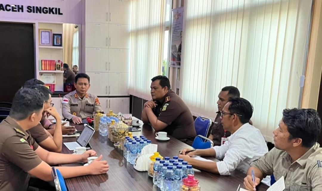 Perkuat Penanganan  Perkara, Polres dan Kejari Aceh Singkil Saling Koordinasi Makanisme