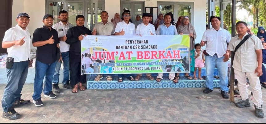 PT Socfindo Lae Butar Aceh Singkil Kembali Berbagi, Salurkan Paket Sembako Untuk Warga