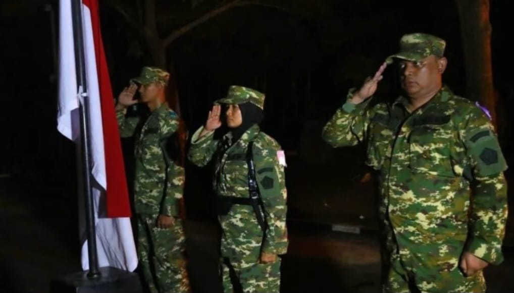 Diterangi Nyala Api Bela Negara, 2 Wartawan PWI Aceh Kibarkan Merah Putih di Bogor