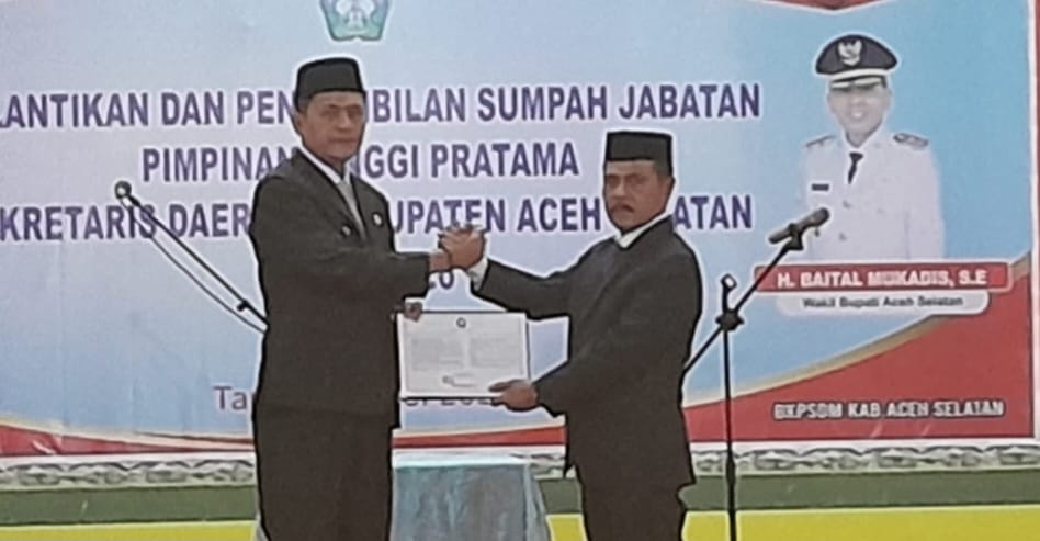 Lantik Diva Samudra Putra jadi Sekda Definitif, Bupati Mirwan Sampaikan Pesan Konstruktif dan Utamakan Keharmonisan