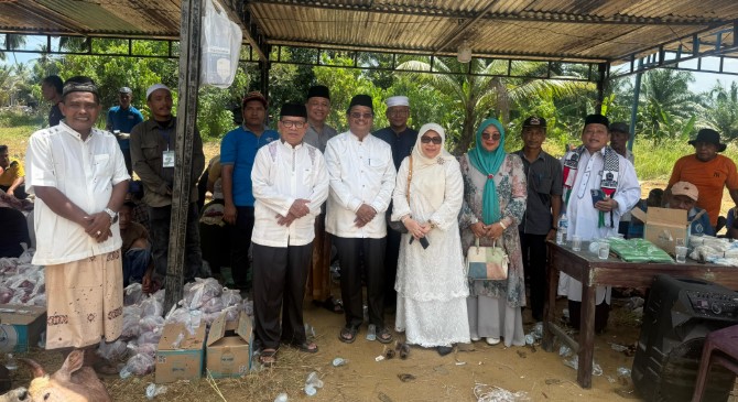 Sapi Kurban Presiden Prabowo diterima warga Rimo Aceh Singkil, Bupati Oyon ucapkan Terimakasih