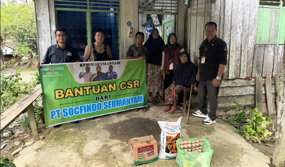 PT Socfindo Kebun Seumanyam Salurkan bantuan untuk Disabilitas dan warga miskin di 4 Gampong di Nagan Raya