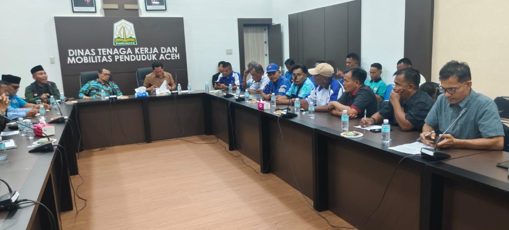 SPSI Aceh Singkil Sampaikan Aspirasi May Day ke Disnaker Mobduk Aceh, Ini Poin-poinnya