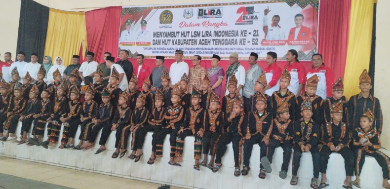 HUT ke 21 LSM Lira Beriring Hari Jadi Aceh Tenggara-52 dan 1 Muharram 1448 H, Persembahkan Khitan Massal 51 anak kurang mampu
