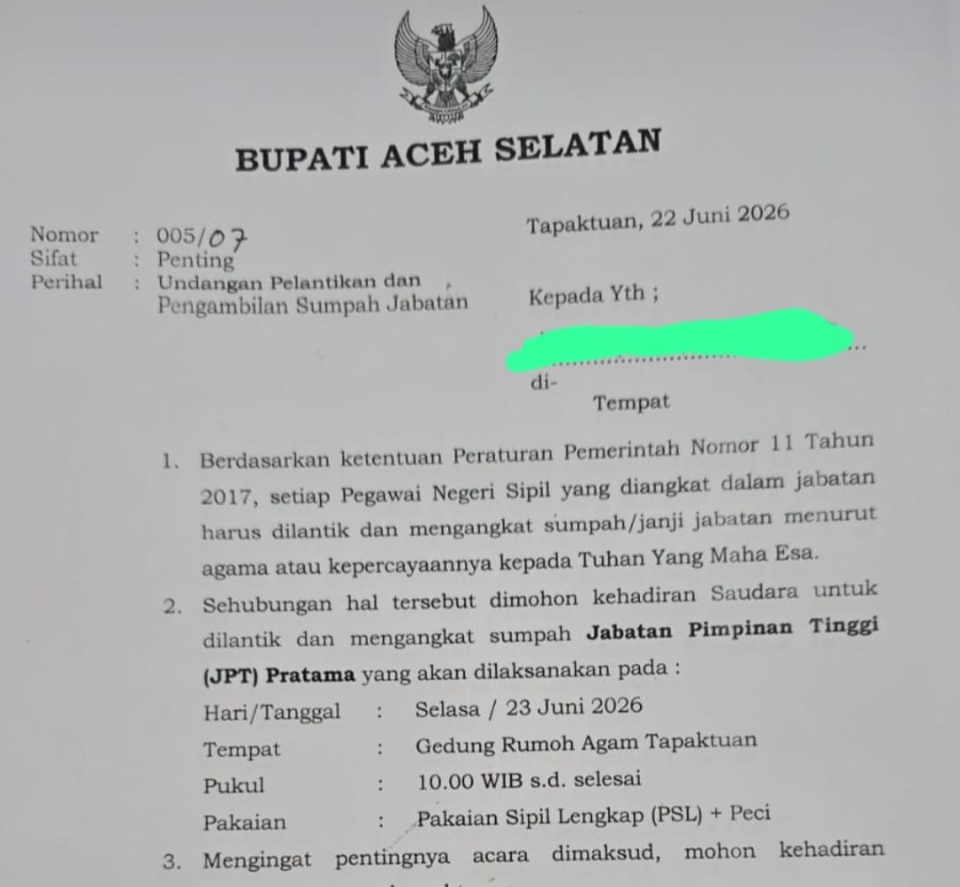BREAKING NEWS | Besok, Mirwan MS akan Gulir Mutasi hasil UKOM  JPT Pratama Eselon II