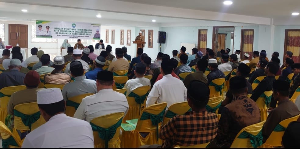 158 Peserta Mengikuti Pelatihan Takmir Masjid Se Abdya di Masjid Agung