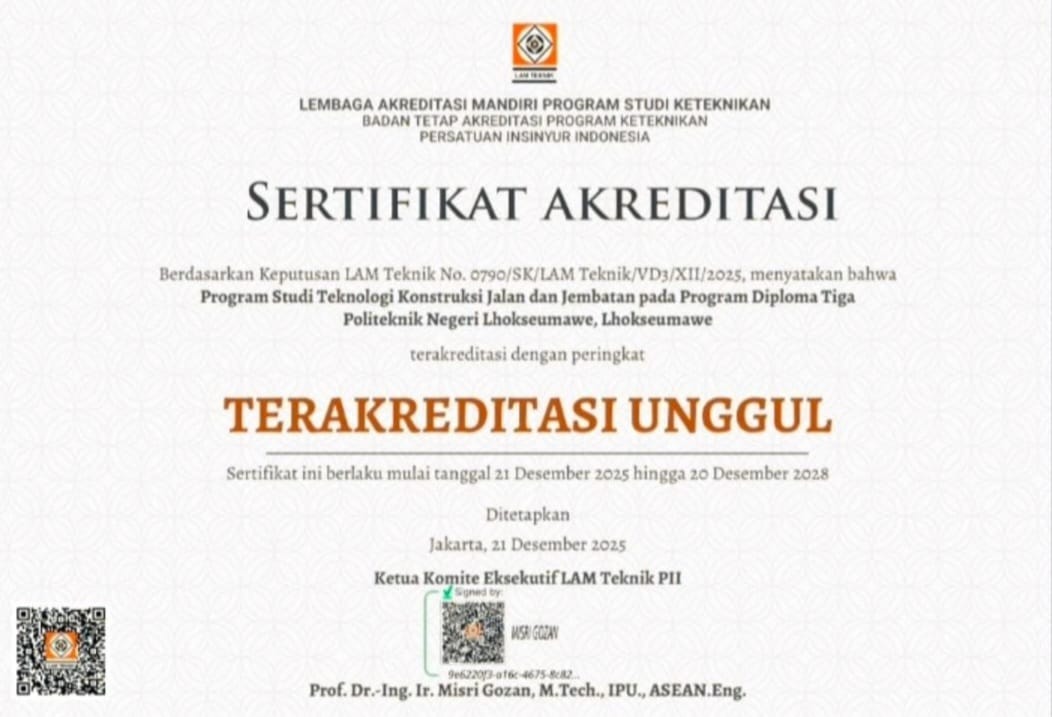 Dua Prodi di Politeknik Lhokseumawe Unggul, Mutu Jadi Pertaruhan dan Dijaga