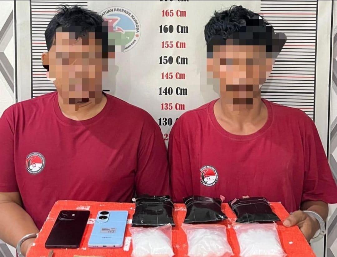 2 Mahasiswa Aceh Barat Diringkus Polres Nagan Raya, mobil Jazz ikut diamankan, diduga tersandung kasus Sabu 299,80 gram